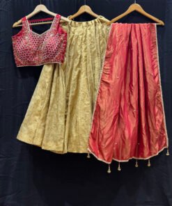 Designer Bridal Lehenga In Maroon Color Indian Wedding Outfit 2