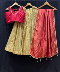 Alternative view of Designer Bridal Lehenga In Maroon Color Indian Wedding Outfit 2